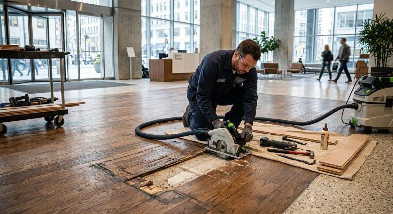 Our team working on Flooring Service projects in Ravenna, OH