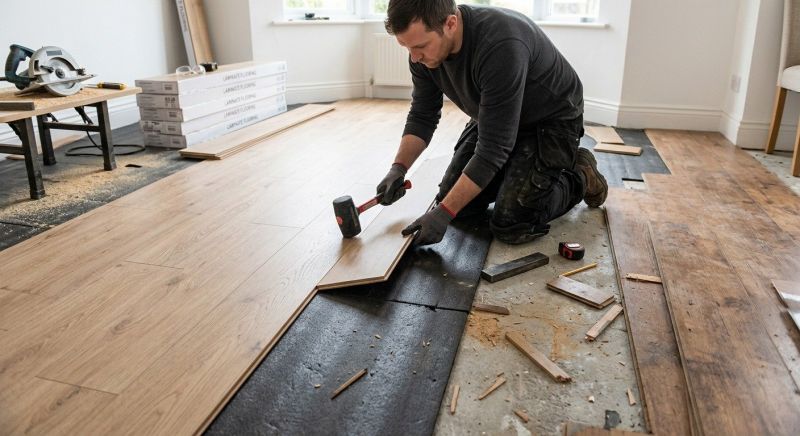 Laminate Floor Installation in Uniontown, OH
