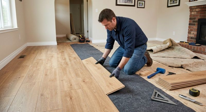 Laminate Floor Remodeling in Ravenna, OH
