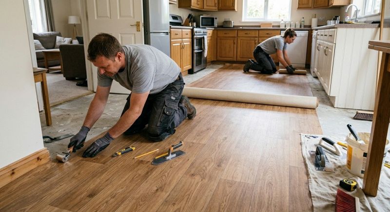 Linoleum Floor Installation in Ravenna, OH