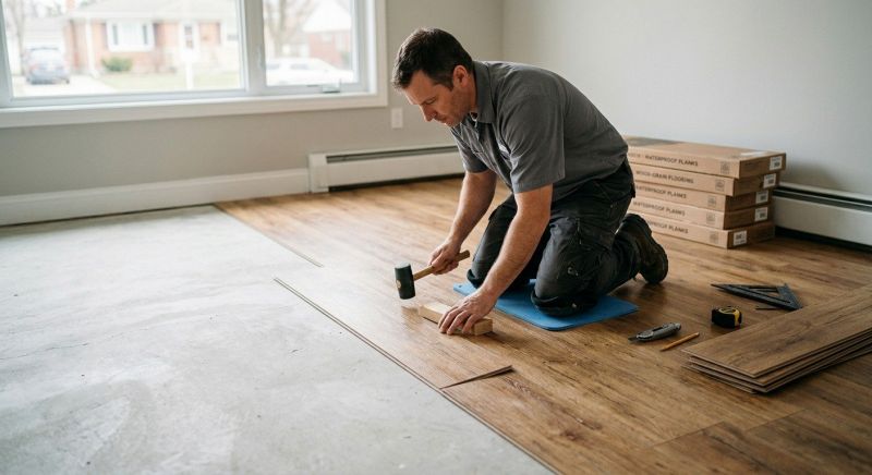 Linoleum Floor Installation in Uniontown, OH