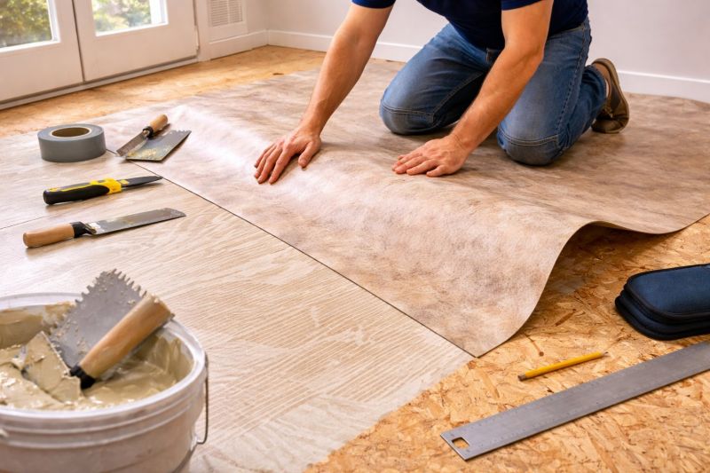 Sheet Vinyl Installation in Akron, OH