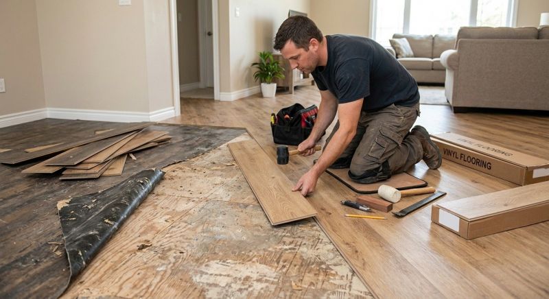 Vinyl Flooring Installation in Barberton, OH