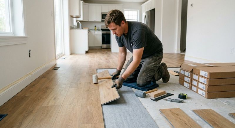 Vinyl Plank Floor Installation in Ravenna, OH